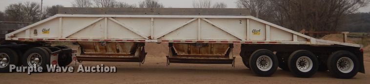 image for item KT9016 1984 Clement  bottom dump trailer
