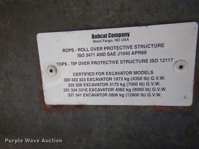 image for item LS9134 2006 Bobcat 331G  mini excavator