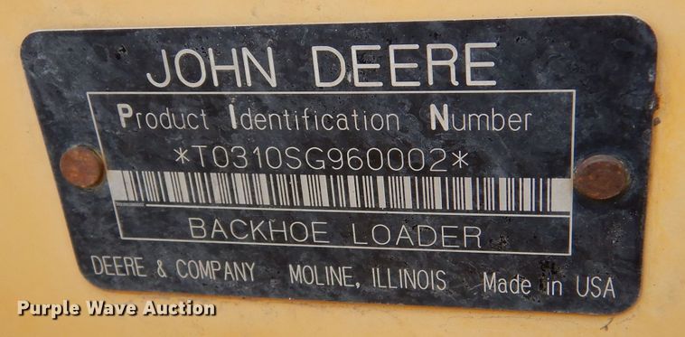 image for item LS9138 2006 John Deere 310SG  backhoe