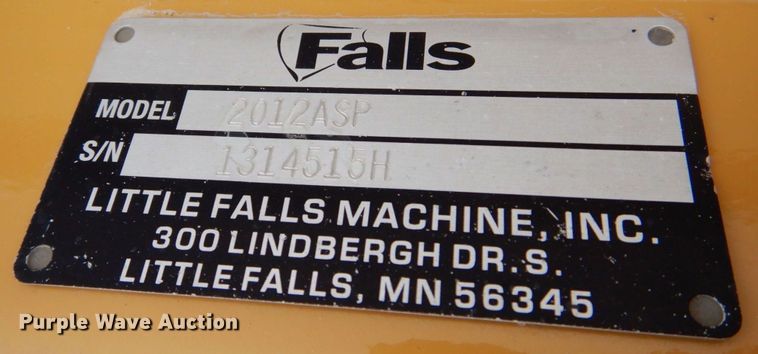 image for item MF9045 Falls 2012ASP 12' W motor grader snow wing