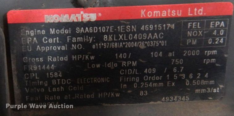 image for item MF9549 Komatsu WA250-6 wheel loader