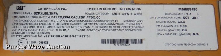 image for item MF9552 2012 Caterpillar 336E L  excavator