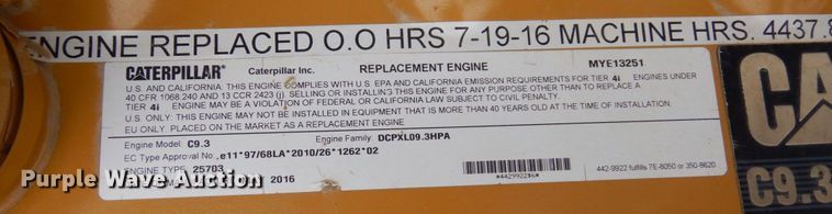 image for item MF9553 2012 Caterpillar 336E L  excavator