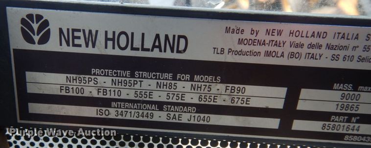 image for item MF9564 New Holland 555E  backhoe