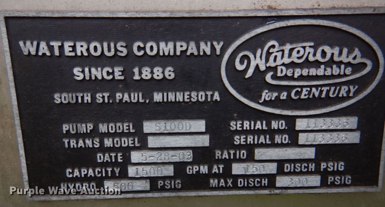 image for item DM7322 2003 Spartan VA41M-2142  pumper fire truck