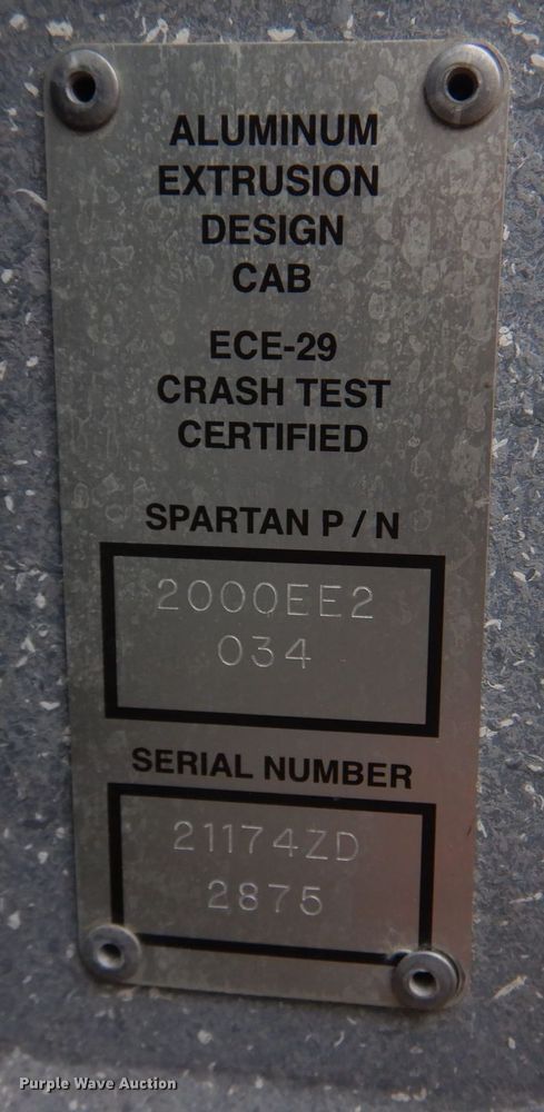 image for item DM7322 2003 Spartan VA41M-2142  pumper fire truck