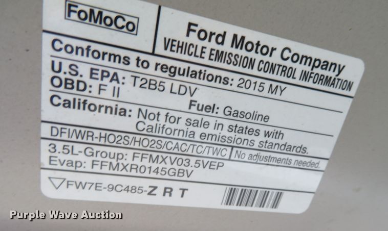 image for item DN7981 2015 Ford Taurus Police Interceptor