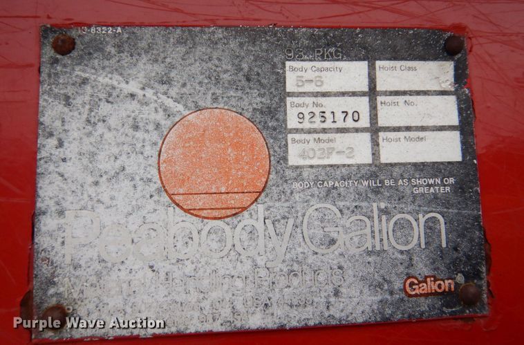 image for item IM9980 1989 International S1954  dump truck