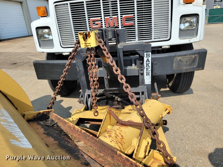 image for item JL9484 1990 GMC TopKick C6000  dump flatbed truck