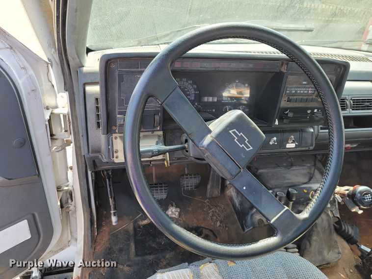 image for item JL9484 1990 GMC TopKick C6000  dump flatbed truck