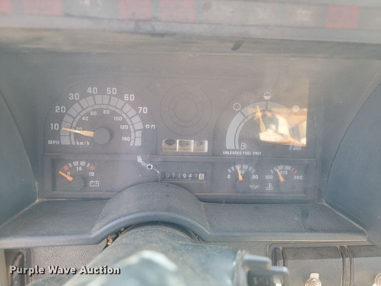 image for item JL9484 1990 GMC TopKick C6000  dump flatbed truck