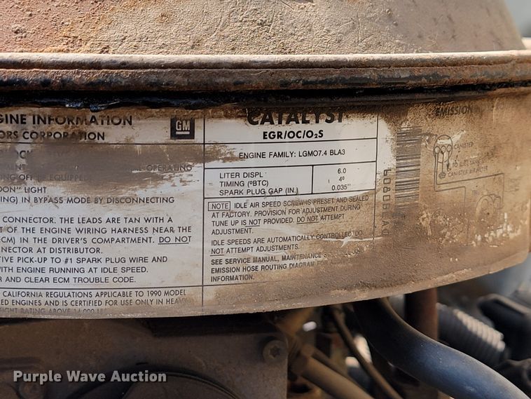 image for item JL9484 1990 GMC TopKick C6000  dump flatbed truck