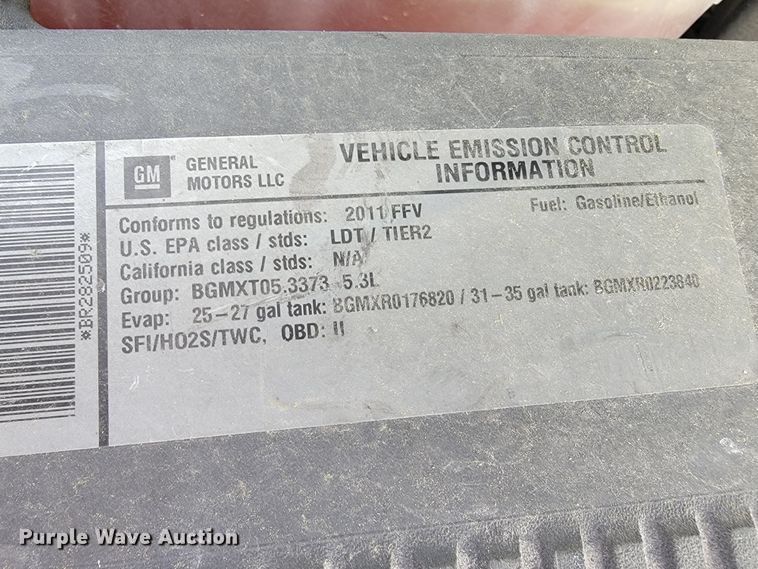 image for item JL9486 2011 Chevrolet Tahoe Police  SUV