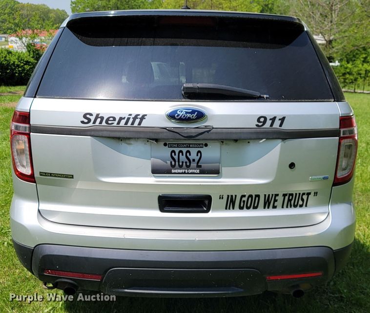 image for item JL9487 2013 Ford Explorer Police Interceptor  SUV