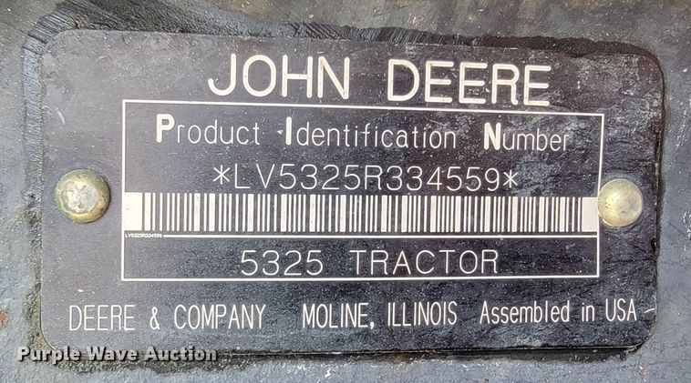 image for item JL9522 2007 John Deere 5325  tractor