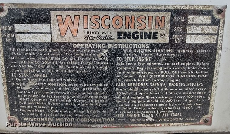 image for item JL9538 Hobart GW-222  welder/generator