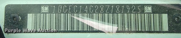 image for item JL9554 2008  Chevrolet Silverado 1500  pickup truck