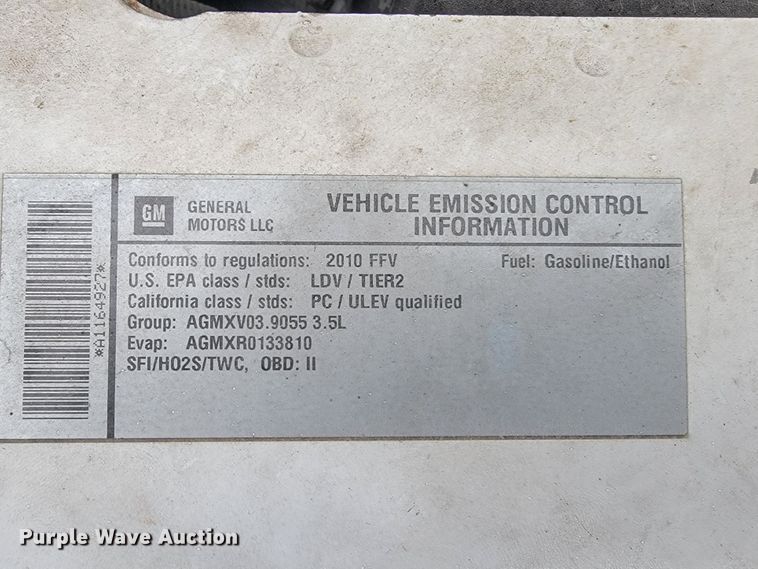 image for item JL9562 2010 Chevrolet Impala