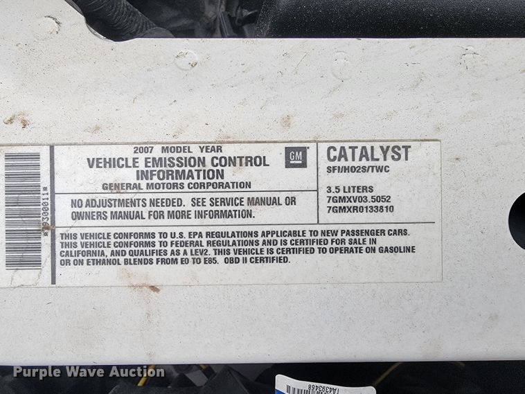 image for item JL9564 2007 Chevrolet Impala LT