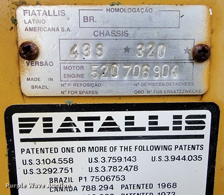 image for item JL9569 Fiat-Allis FG75  motor grader