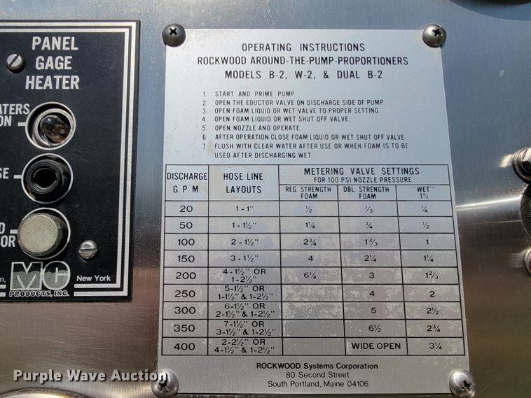 image for item JL9579 1985 Federal Motors Emergency One  pumper fire truck