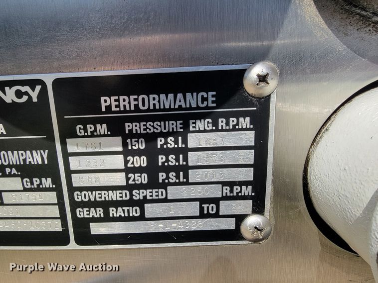 image for item JL9579 1985 Federal Motors Emergency One  pumper fire truck