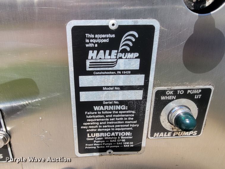 image for item JL9579 1985 Federal Motors Emergency One  pumper fire truck