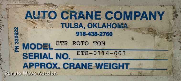 image for item JM9069 Auto Crane ETR Roto Ton  crane