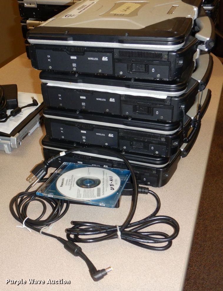 image for item KE9003 (4) Panasonic Toughbook laptops