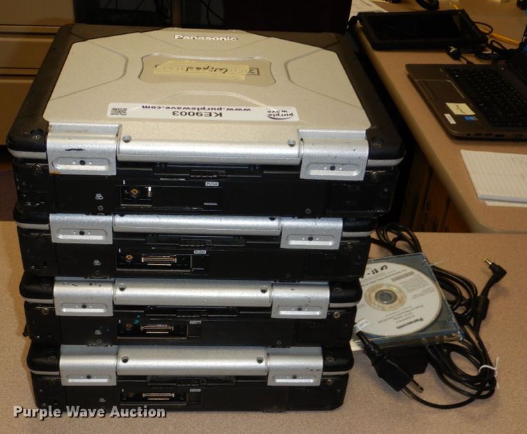 image for item KE9003 (4) Panasonic Toughbook laptops