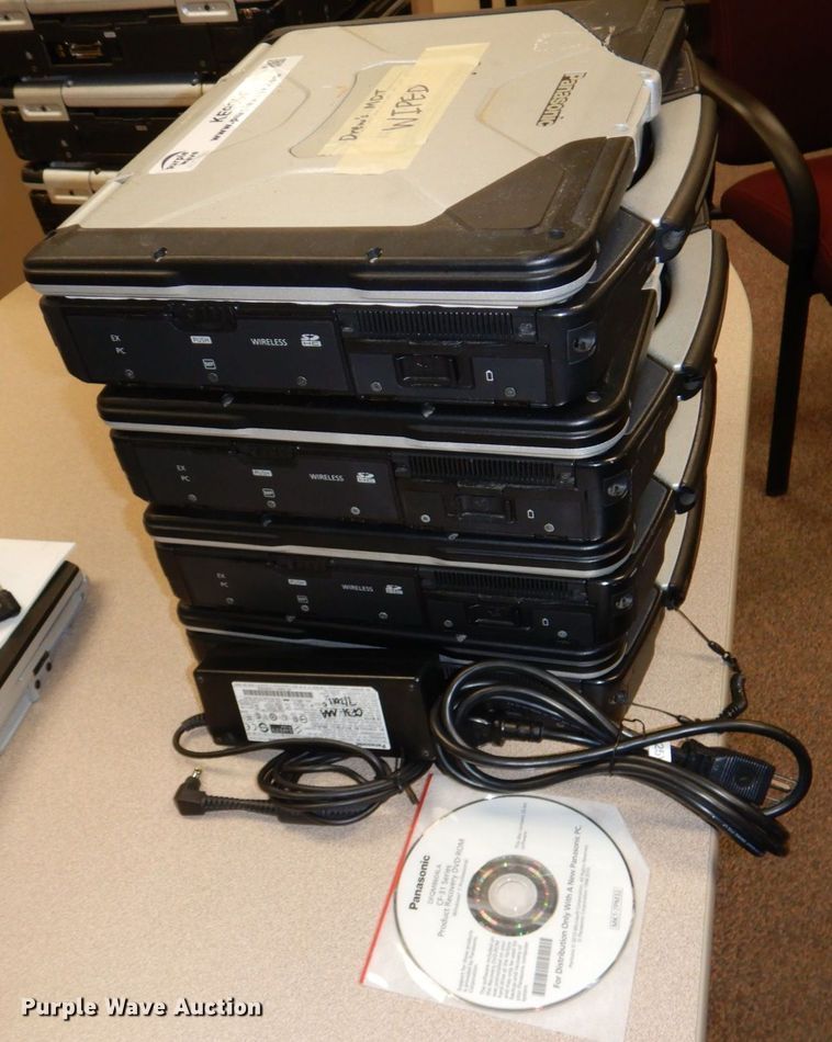 image for item KE9004 (4) Panasonic Toughbook laptops