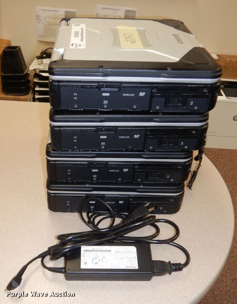 image for item KE9005 (4) Panasonic Toughbook laptops