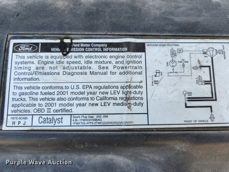 image for item KE9702 2001 Ford F150 XL  pickup truck