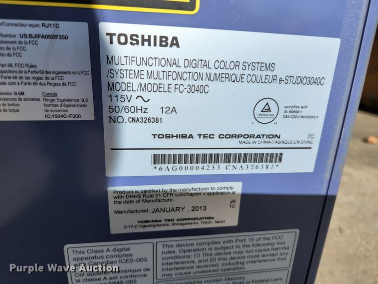 image for item KE9712 Toshiba FC-3040C  copier/printer