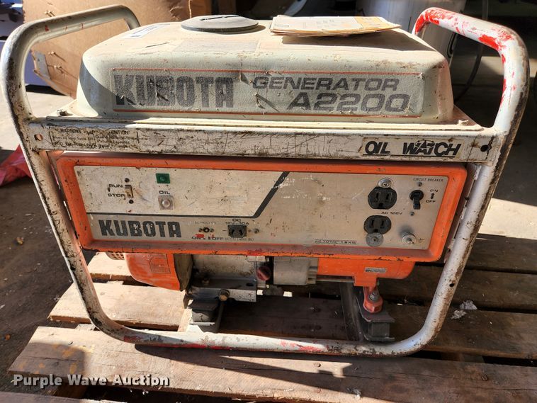 image for item KE9721 Kubota A2200  generator