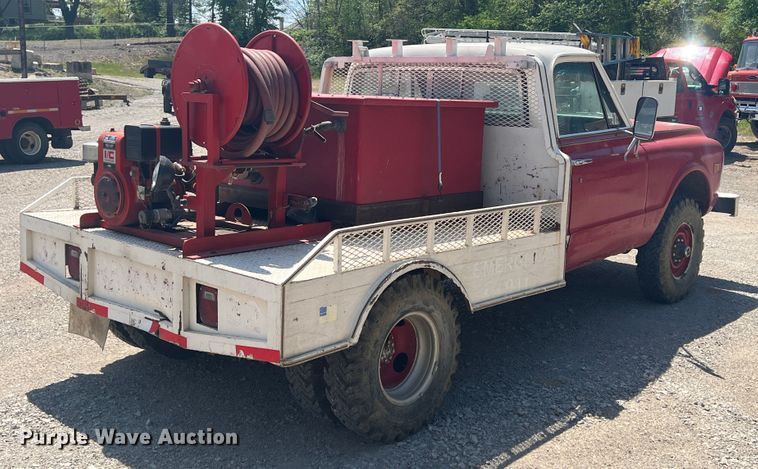 image for item KG9754 1972 Chevrolet K20  flatbed truck