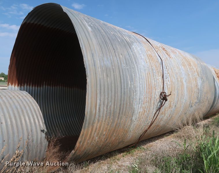image for item KR9850 20' L x 10' diameter galvanized culvert