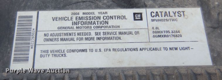 image for item KS9962 2008 Chevrolet Silverado 1500  Ext. Cab pickup truck