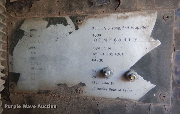 image for item KS9963 1981 Raygo 400A  single drum vibratory roller