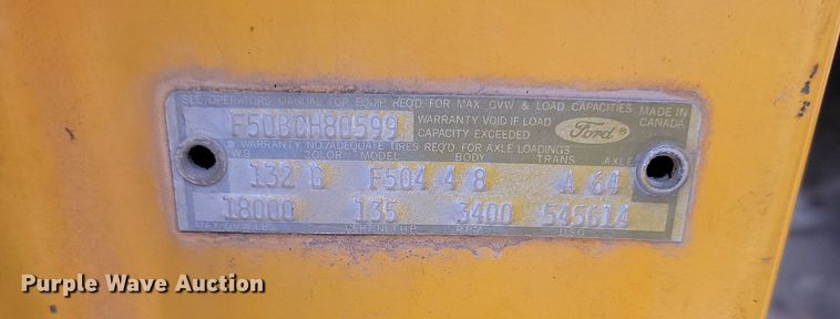 image for item KS9984 1970 Ford 500  dump truck