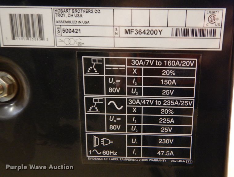 image for item LS9168 Hobart Stickmate LX  welder