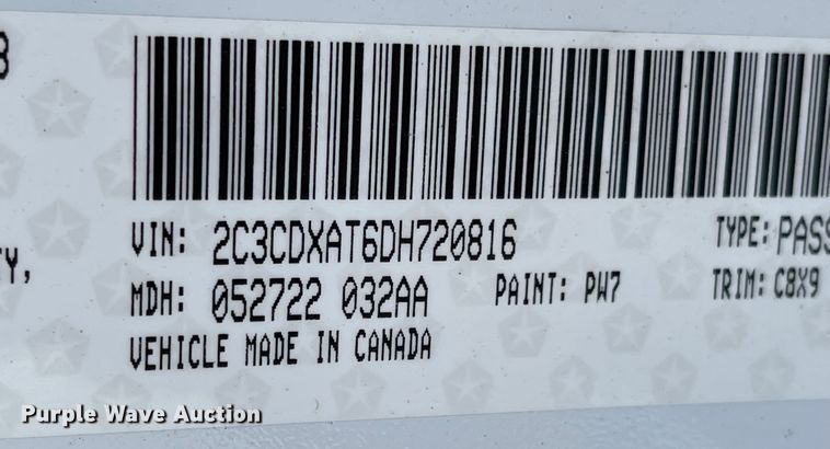 image for item MJ9603 2013 Dodge Charger Police