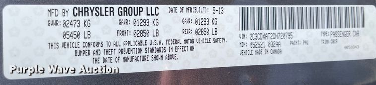 image for item MJ9604 2013 Dodge Charger Police