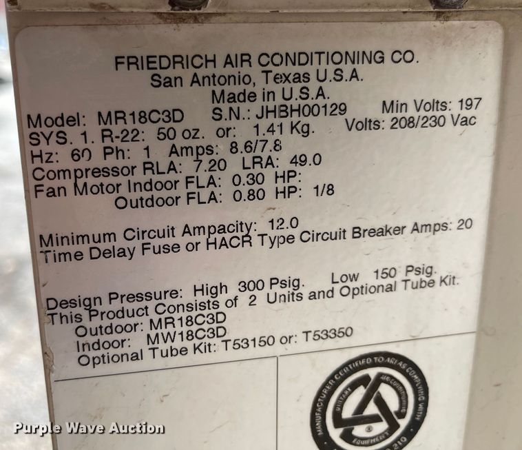 image for item MJ9683 AC unit