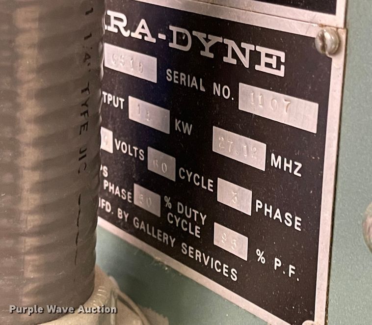 image for item MJ9689 Fara-Dyne GS15  heat sealing machine