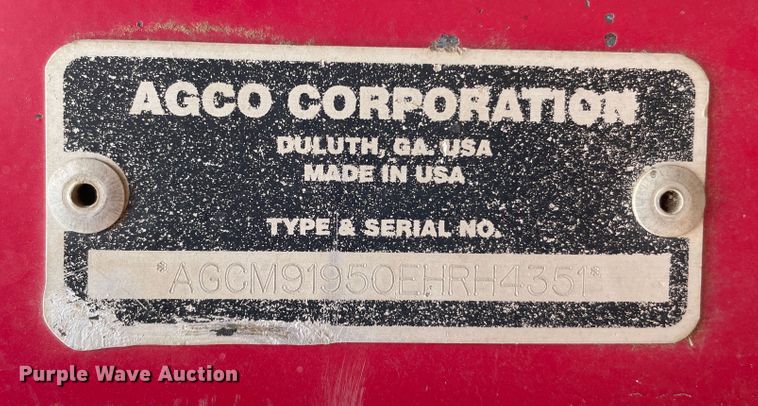 image for item DJ5133 2014 Massey Ferguson WR9760  windrower