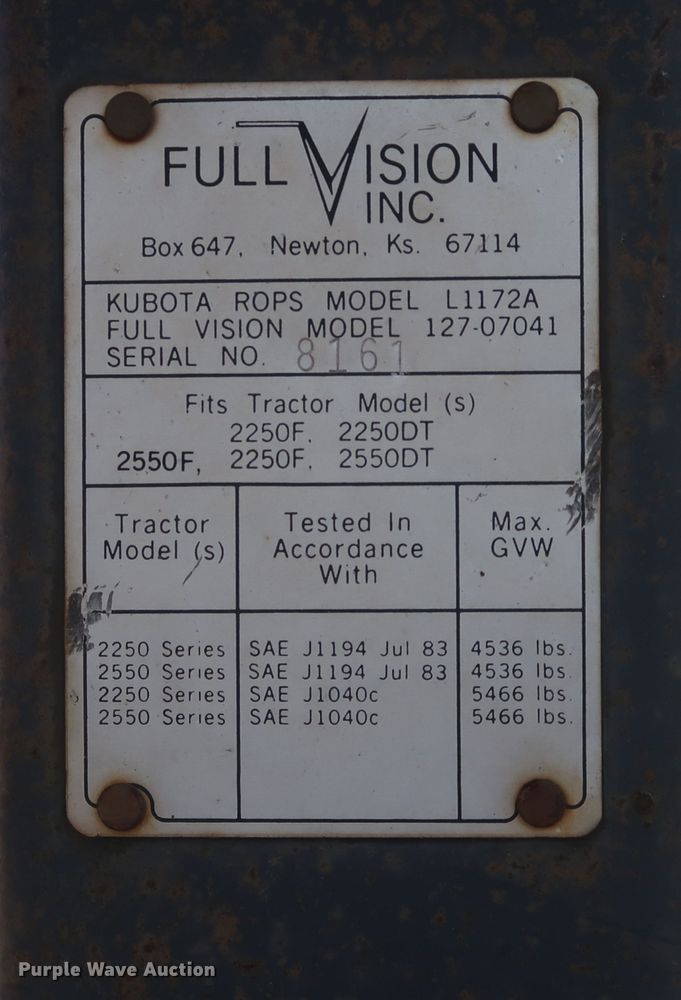 image for item DK3698 1988 Kubota L2550D GST  MFWD tractor