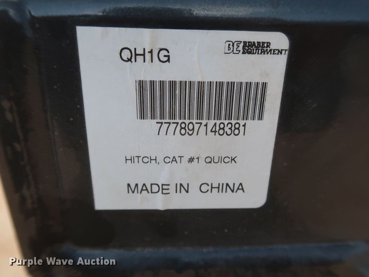 image for item DK3699 Braber QH1G  three point quick attach