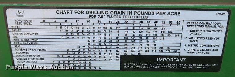 image for item DK3704 2003 John Deere 1590  grain drill
