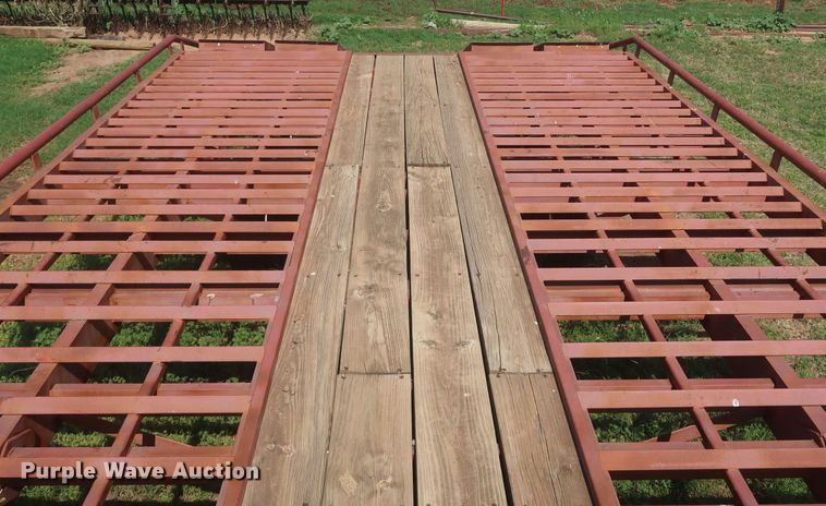 image for item DK3723 Shop built  windrower trailer